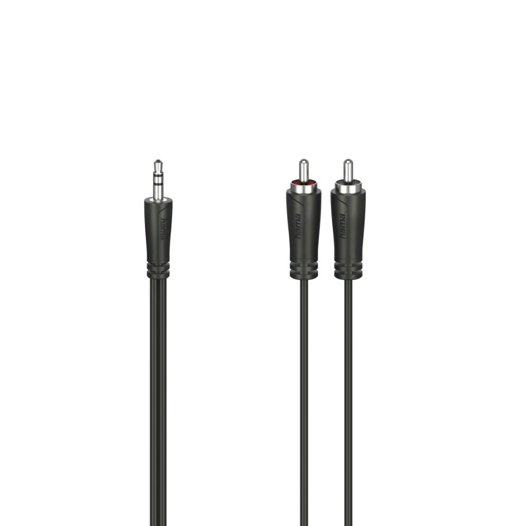Hama Audiokabel 3,5-Mm-Jack-Stekker - 2 Cinch-Stekker Stereo 0,75 M