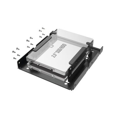Hama Inbouwframe Voor 2X 2,5 Ssd- En Hdd-Harde Schijven In 3,5 Sleuf
