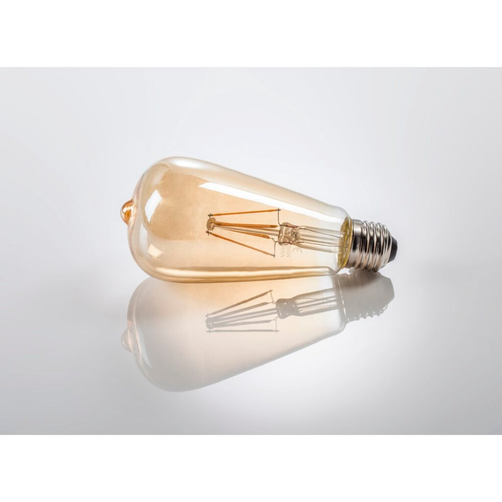 Xavax Led-Gloeidraad E27 410Lm Vervangt 35W Vintagelamp Amber Warm Wit