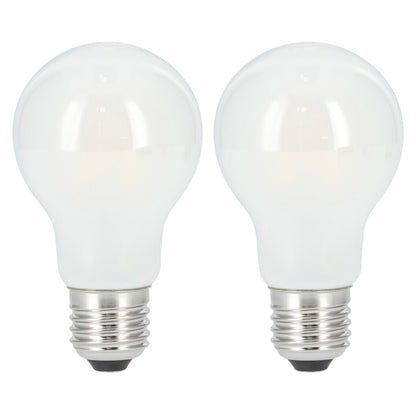 Xavax Led-Gloeidraad Gloeilamp E27 806Lm Warm Wit Mat 2 Stuks