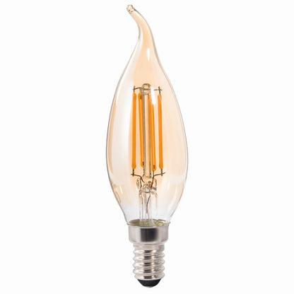 Xavax Led-Gloeidraad E14 400Lm Vervangt 35W Windvlaag-Kaars Amber Warm Wit