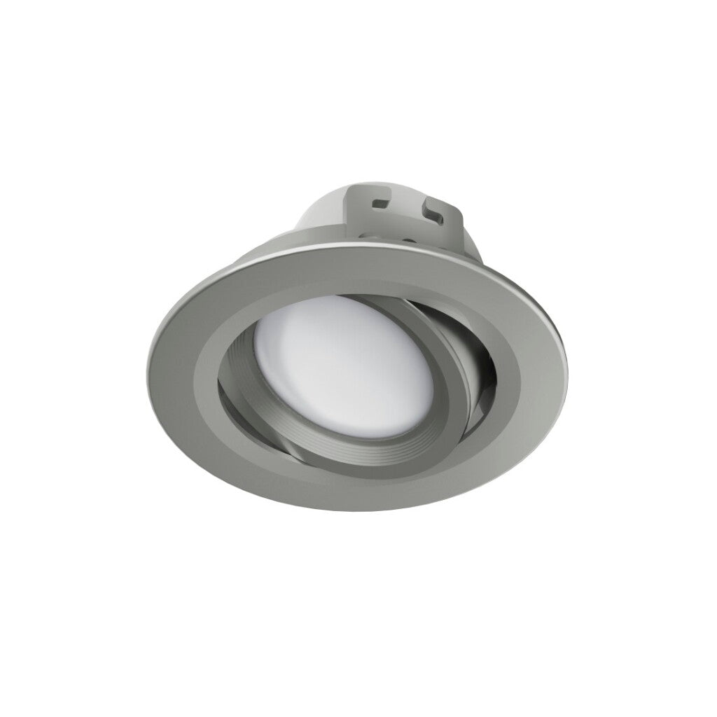 Hama Wifi-Led-Inbouwspot 5W Via Spraak/App Te Bed. Verstelbaar Satijn-Nikkel