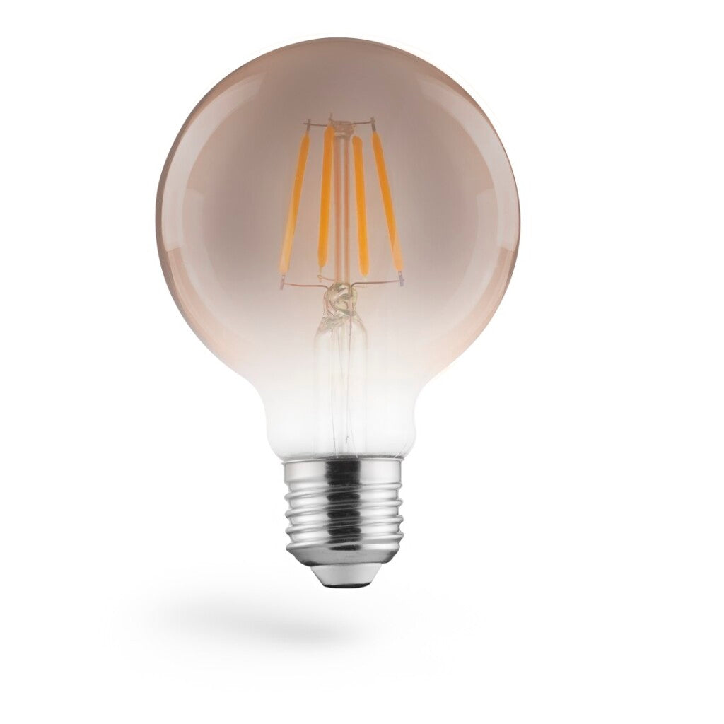 Xavax Led-Gloeidraad E27 450Lm 6W Vintagelamp Bol 80 Warm Wit