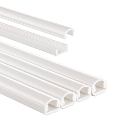 Hama Kabelgoot Zelfklevend Halfrond 100X1.1X1 Cm 4 Stuks Pvc/Wit