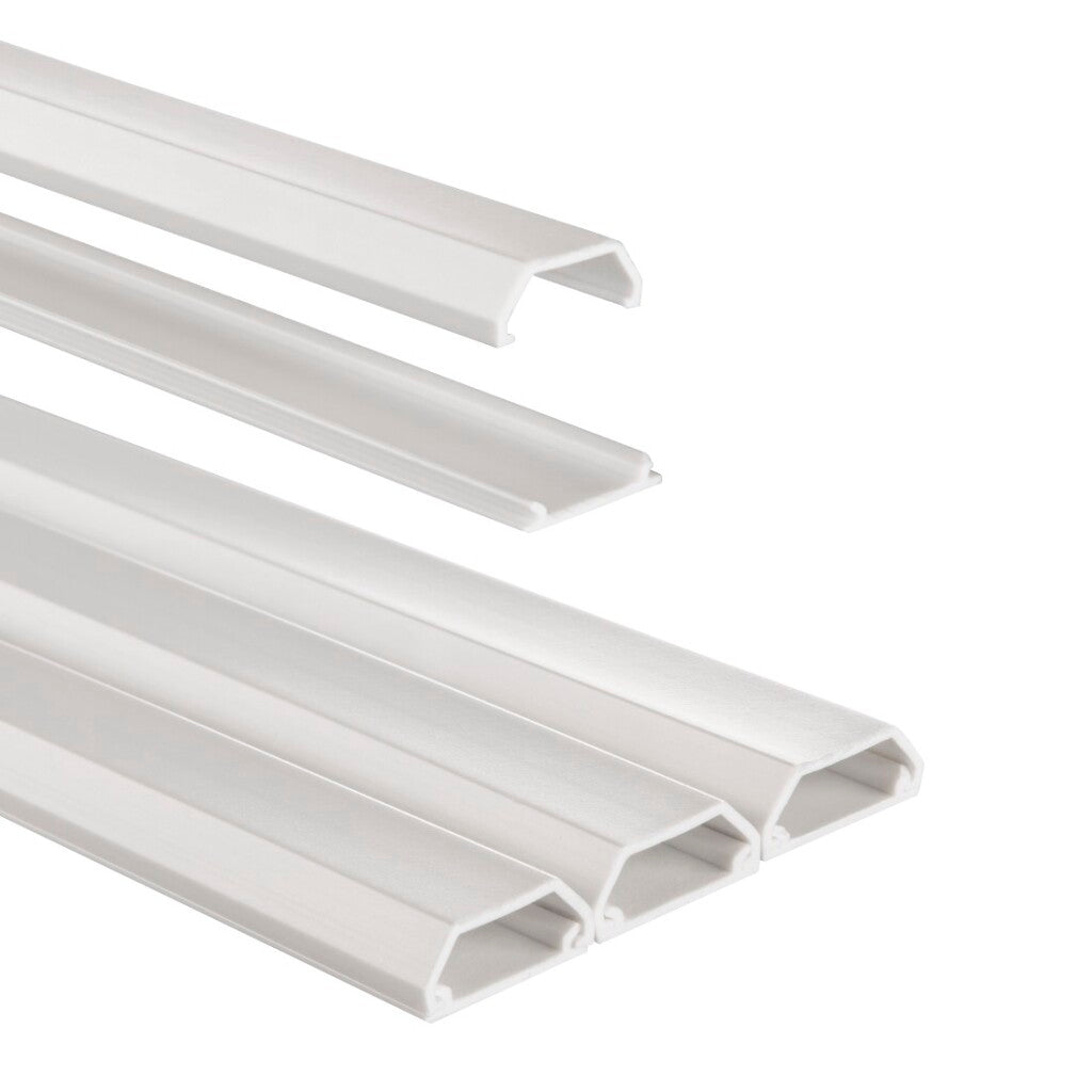 Hama Kabelgoot Zelfklevend Hoekig 100X2.1X1 Cm Pvc/Wit 3 Stuks