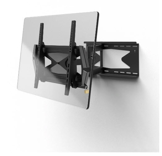 Hama Tv-Muurbeugel Draaib. Kantelb. Antidiefstal-Voorz. 165 Cm (65) 40 Kg