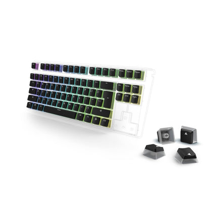 Urage Set Pudding-Keycaps Zwart/Transparant