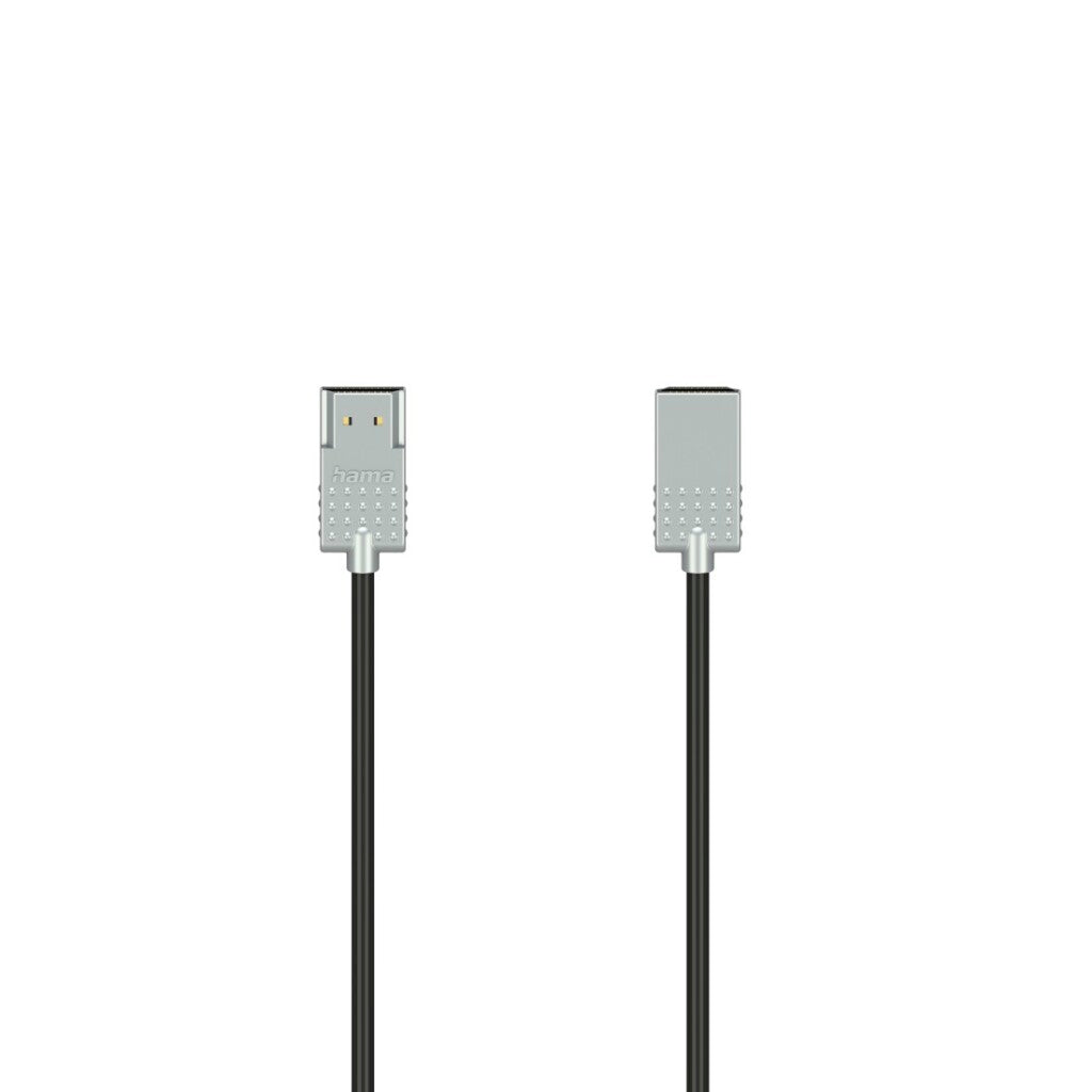 Hama High Speed Hdmi Kabel Ultra-Slim 4K + Ethernet 2 M Zilver/Zwart