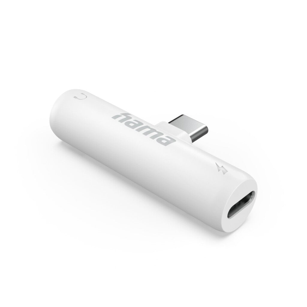 Hama Audio Adapter Usb C-3.5 Mm Jack Usb-C Pd Oplaadfunctie Wit