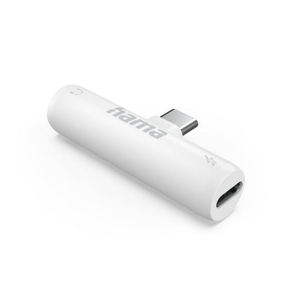 Hama Audio Adapter Usb C-3.5 Mm Jack Usb-C Pd Oplaadfunctie Wit