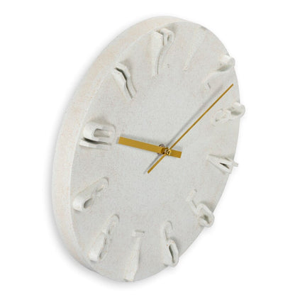 Hama Wandklok Corfu Met 3D Cijfers 30 Cm Beige/Goud
