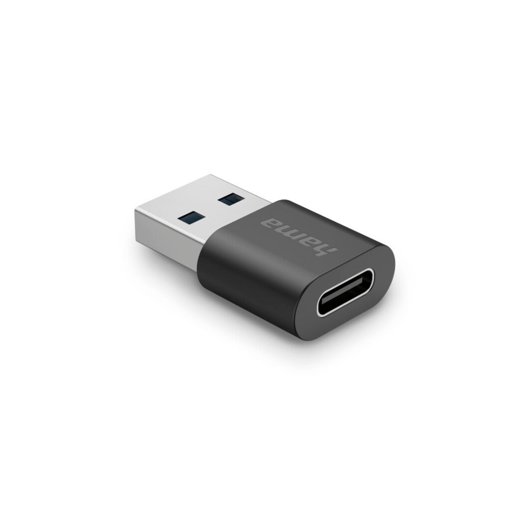 Hama Usb-Adapter Usb A Stekker - Usb C Aansluiting Usb 3.2 Gen2 10 Gbit/S Zwart