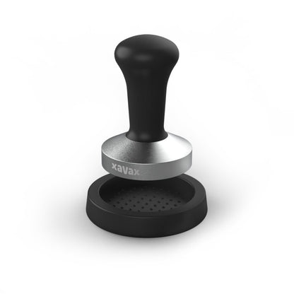 Xavax Tamper Set Tamper 58 Mm Rvs + Tampermat Slipvast Zwart
