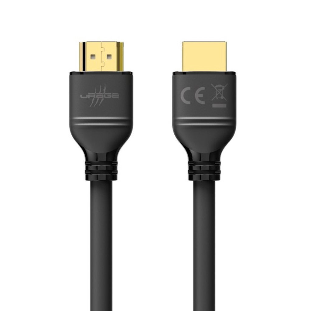 Urage Ultra High-Speed Hdmi Kabel 8K 2 M Zwart/Verguld