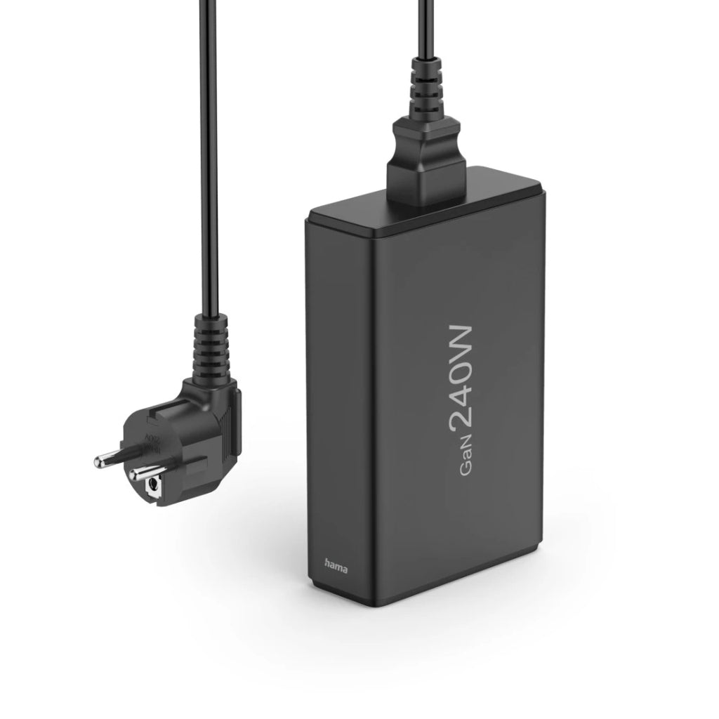 Hama Usb Laadstation 5 Poorten Gan Snellader 4X Usb-C 1X Usb-A Pd 240W Zwart