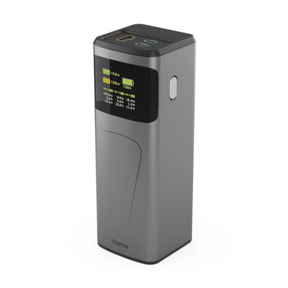 Hama Power Pack High Power 150W 24000 Mah 2X Usb-C Usb-A Grijs