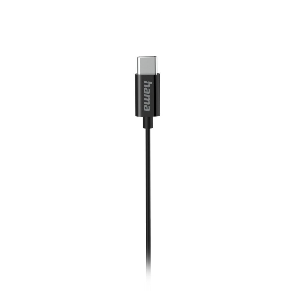 Hama Curly In-Ear Koptelefoon + Microfoon Usb-C Zwart