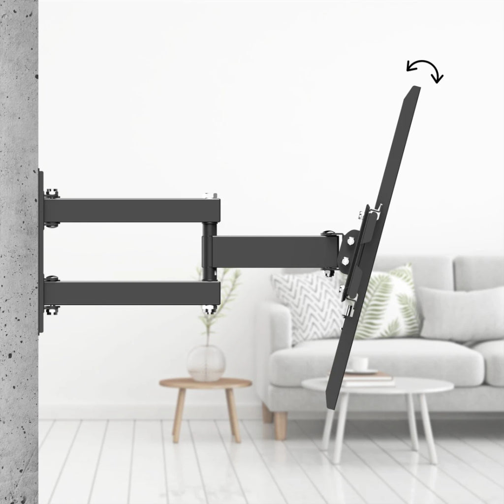 Hama Tv Muurbeugel Draaibaar Kantelbaar Uittrekbaar 32-75 Inch Zwart