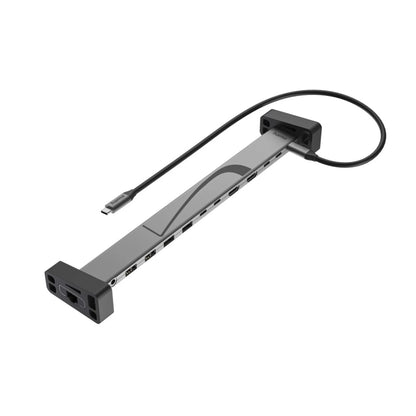 Hama Connect2Office Usb Hub Usb-C 12 Poorten Zwart/Grijs