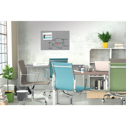 Sigel Si-B1306 Be!Board Glasmagneetbord 90X60 Cm Composiet Grijs