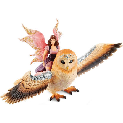 Schleich Bayala Fee Tijdens De Vlucht Op Glam-Owl