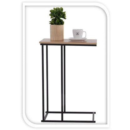 Trends4You Bijzettafel - Banktafeltje - Metaal En Hout - 40X26Xh58Cm