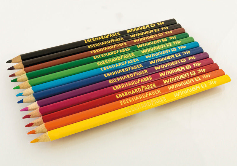 Eberhard Faber Ef-511406 Kleurpotlood Winner Driekantig Assorti Etui À 6 Stuks