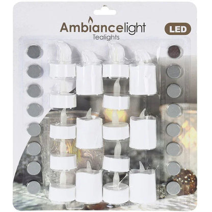 Ambiance Theelichtjes Led - Set 16 Stuks - Groot En Klein