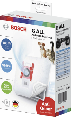Bosch Bbzafgall Stofzuigerzakken 4 Stuks