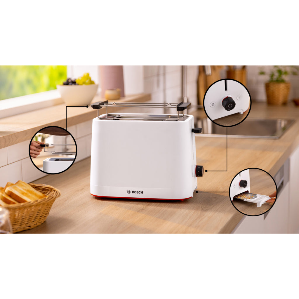 Bosch Tat3M121 Mymoment Broodrooster Wit