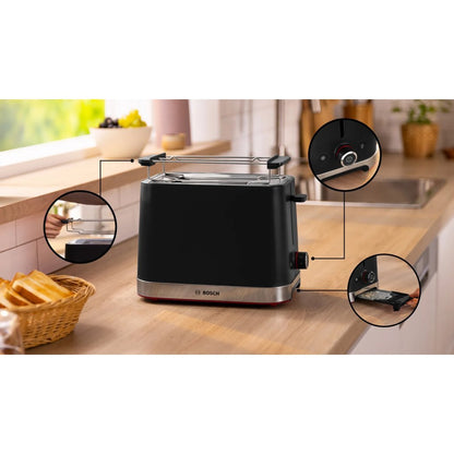 Bosch Tat4M223 Mymoment Broodrooster Zwart/Rvs