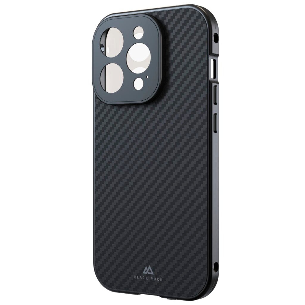 Black Rock 360 Glas Cover Voor Apple Iphone 15 Pro Real Carbon