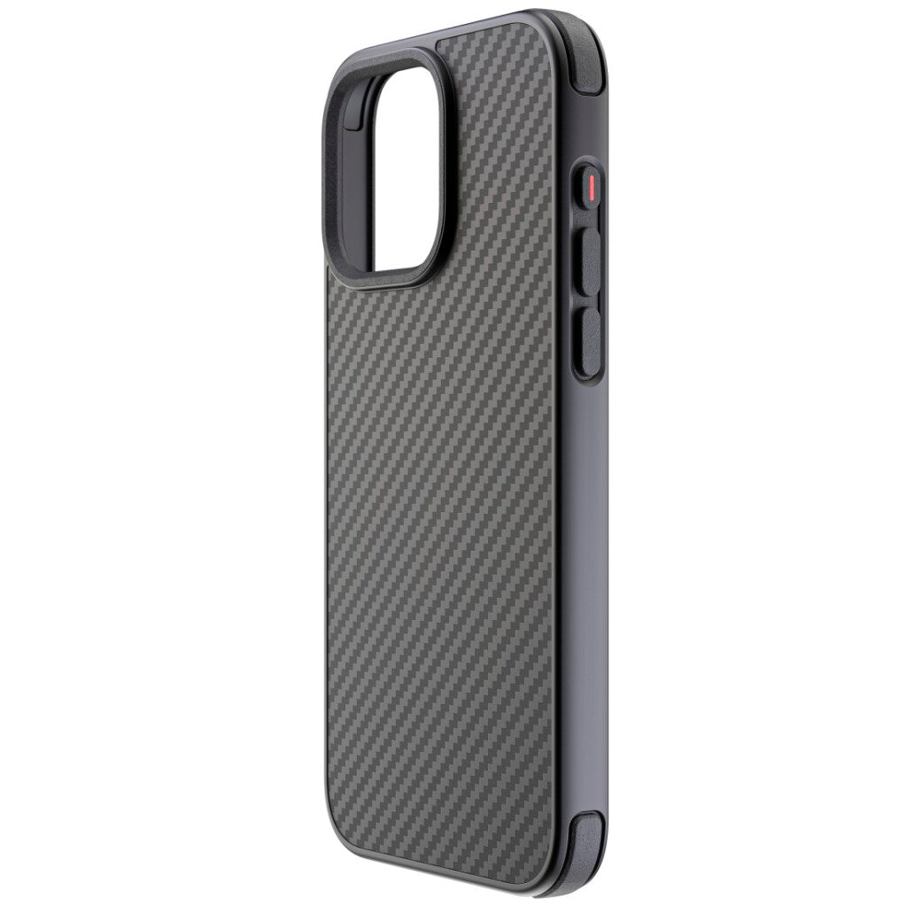 Black Rock Robust Carbon Cover Voor Apple Iphone 15 Pro Max Zwart