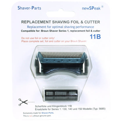 Shaver-Parts Braun Shaver Series 1 Combipack 11B Zwart/Blauw