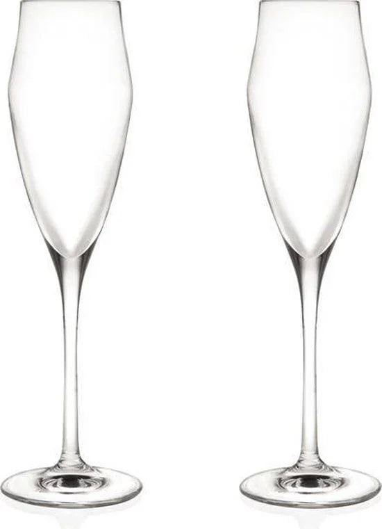 Bergner Masterpro Champagneglazen - Fluitglazen - 18.2Cl - Kristalglas - 2 Stuks