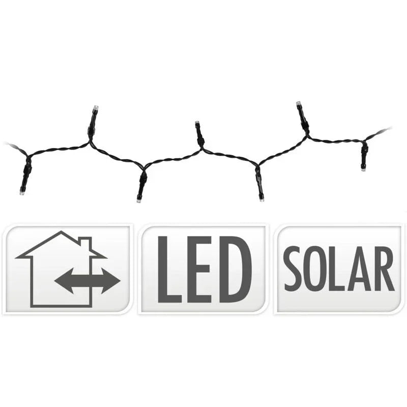 Progarden Solar Lichtsnoer - 400 Led - 24  + 4 Meter - Warm Wit  - Met Bewaarbox
