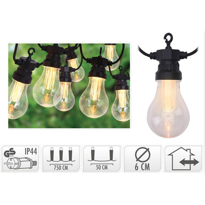 Lichtsnoer Met 10 Led Reflector Lampen - Voor Buiten