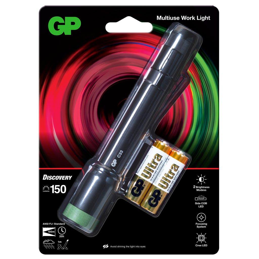 Gp Zaklamp 2X Aa 150 Lumen