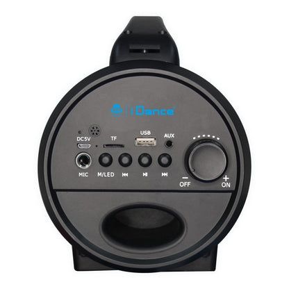 Idance Cyclone400Bk Party Speaker + Microfoon En Led Verlichting Zwart