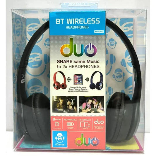 Idance Duo Hoofdtelefoon Draadloos Zwart