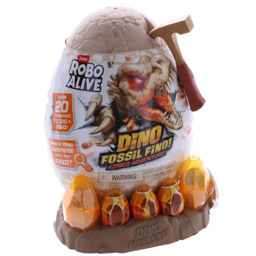 Zuru Robo Alive Fossil Find Amber Adventures