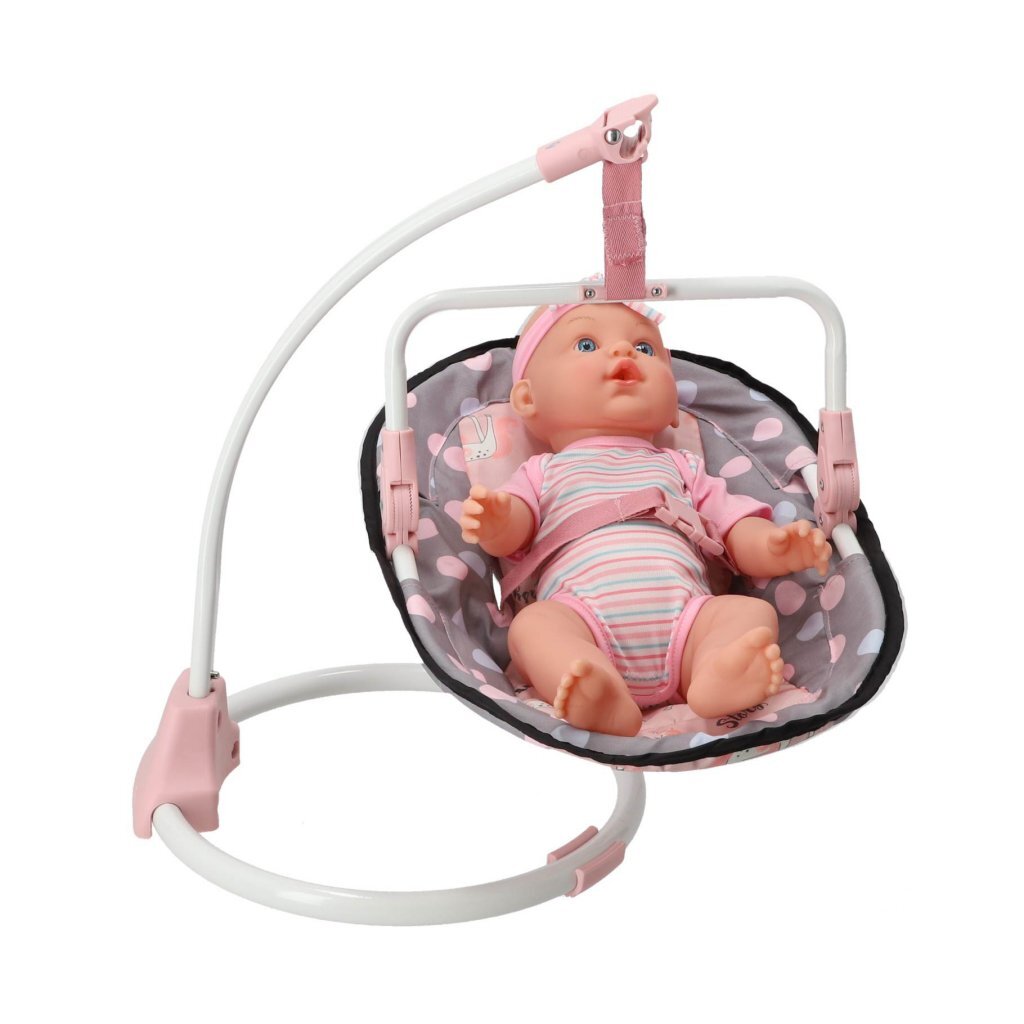 Overige Merken 3In1 Poppenstoel 42X40X40 Cm Grijs/Roze