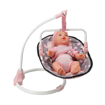 Overige Merken 3In1 Poppenstoel 42X40X40 Cm Grijs/Roze