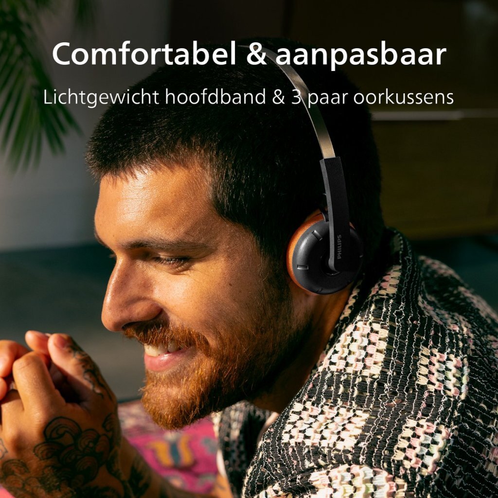 Philips Tah2000Bk/00 The Ringo Hoofdtelefoon Zwart