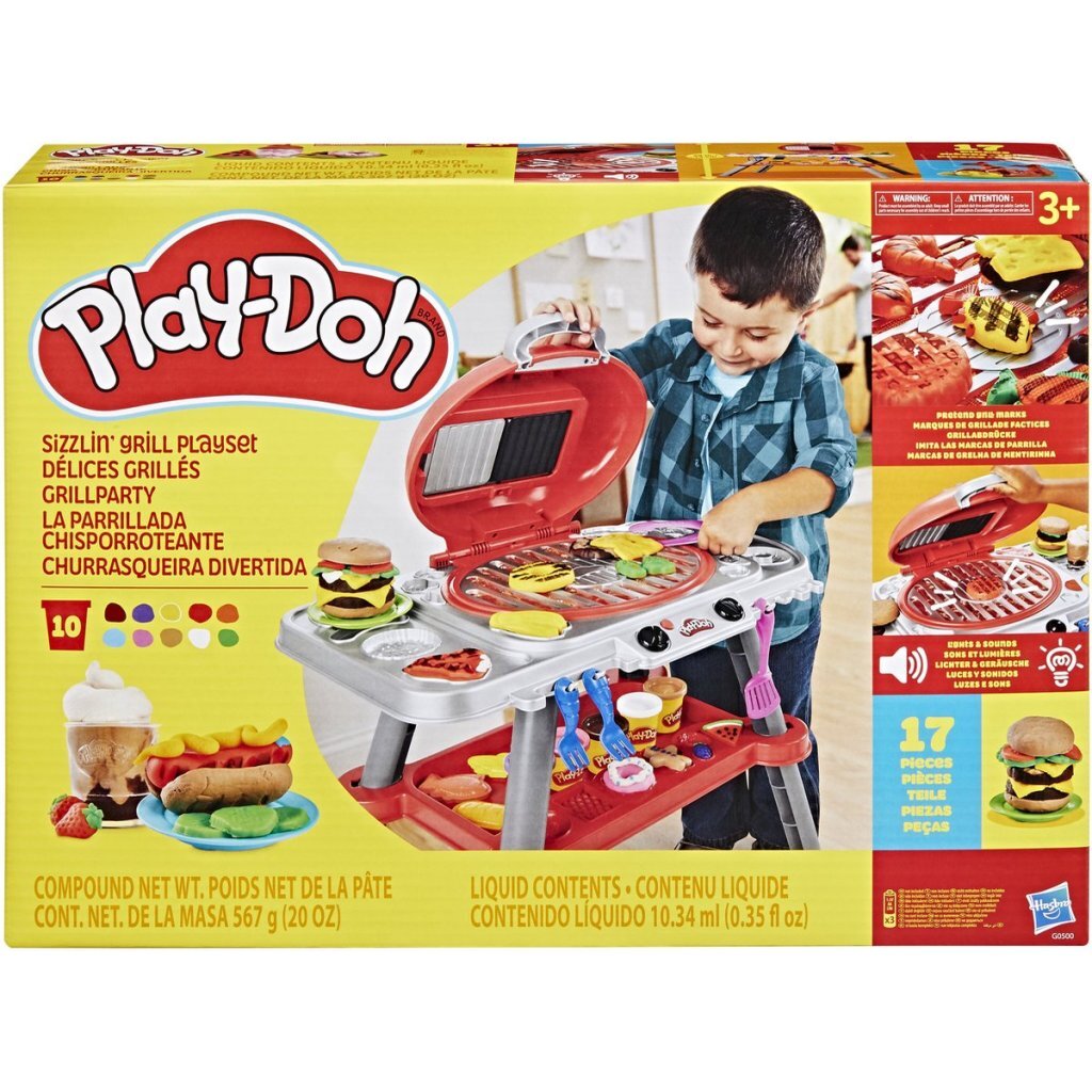 Play-Doh Gloeiende Grill Speelset + Licht En Geluid
