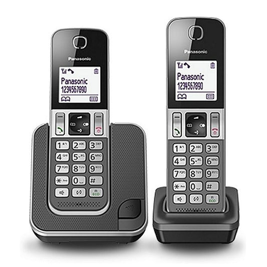 Panasonic Kx-Tgd312Nlg Telefoons 2 Stuks Zwart/Grijs