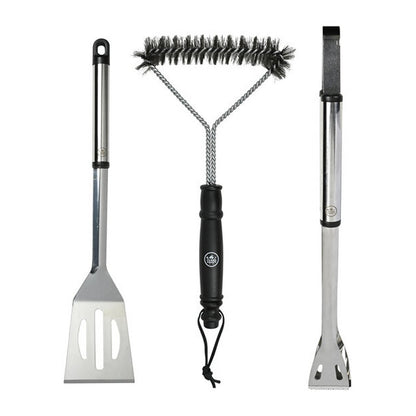 Interbosch Flamecraft Bbq Gereedschapset 3-Delig Zwart/Rvs