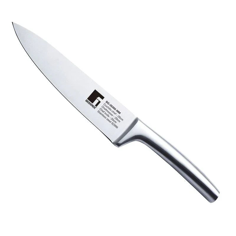 Bergner Messenset Met Magneetblok - 5 Delig - Rvs En Bamboe
