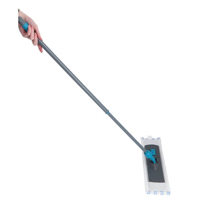 Linea Plushine Pro Dweil Met Telescopische Steel 130 Cm Grijs/Blauw
