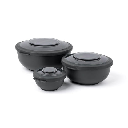 Amuse Tylla Foodbowl 200 + 1000 + 2000 Ml Zwart